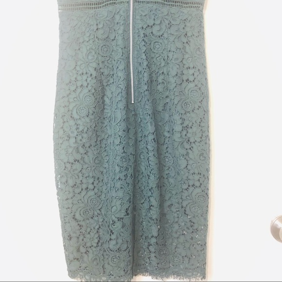 SOLD Bardot Deep Emerald Green "PARIS" Lace Overlay Dress- Size 6/S - Picture 13 of 16